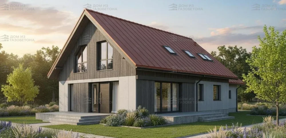 Проект Двухэтажный дом 17 на 10, 179 м2