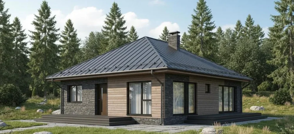 Проект Одноэтажный дом 16 на 13, 116 м2