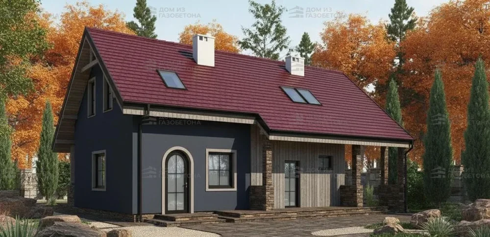 Проект Двухэтажный дом 13 на 9, 111 м2