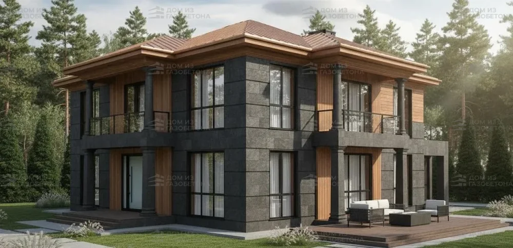 Проект Двухэтажный дом 12 на 18, 238 м2