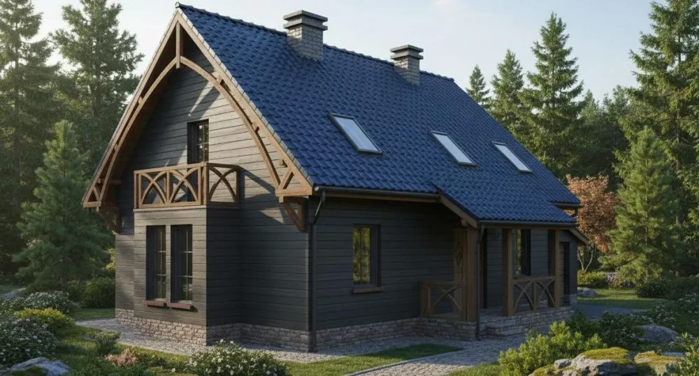 Проект Двухэтажный дом 8 на 15, 115 м2