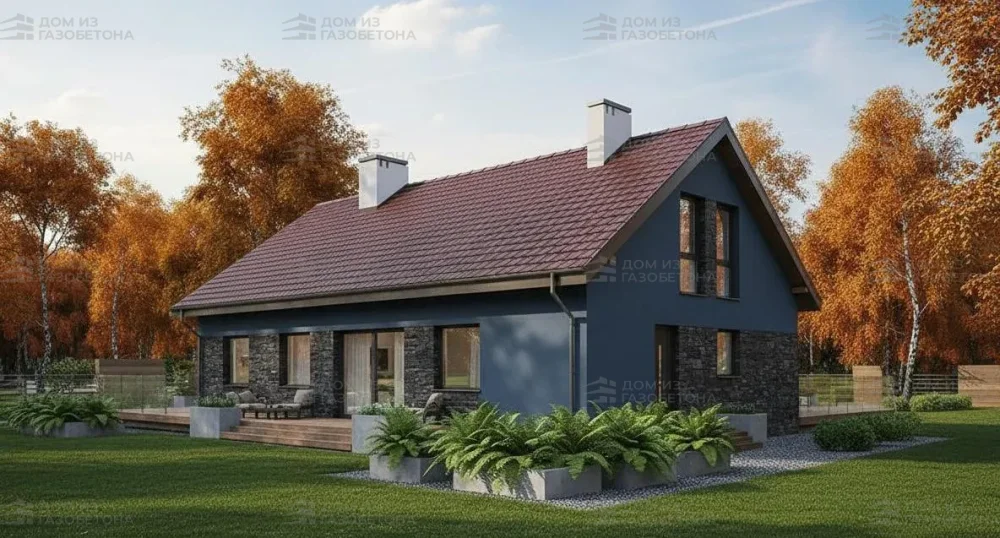 Проект Двухэтажный дом 16 на 10, 202 м2