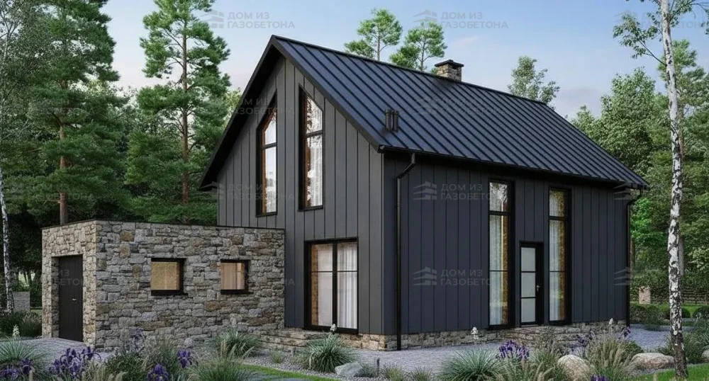 Проект Двухэтажный дом 8 на 16, 136 м2