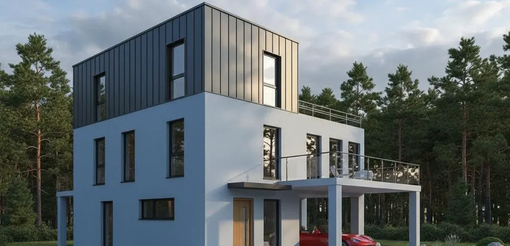 Проект Трёхэтажный дом 10 на 12, 184 м2