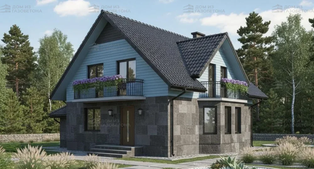 Проект Двухэтажный дом 14 на 10, 232 м2