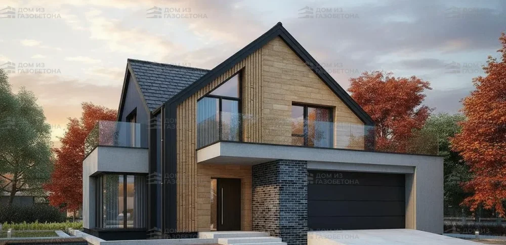 Проект Двухэтажный дом 20 на 14, 276 м2